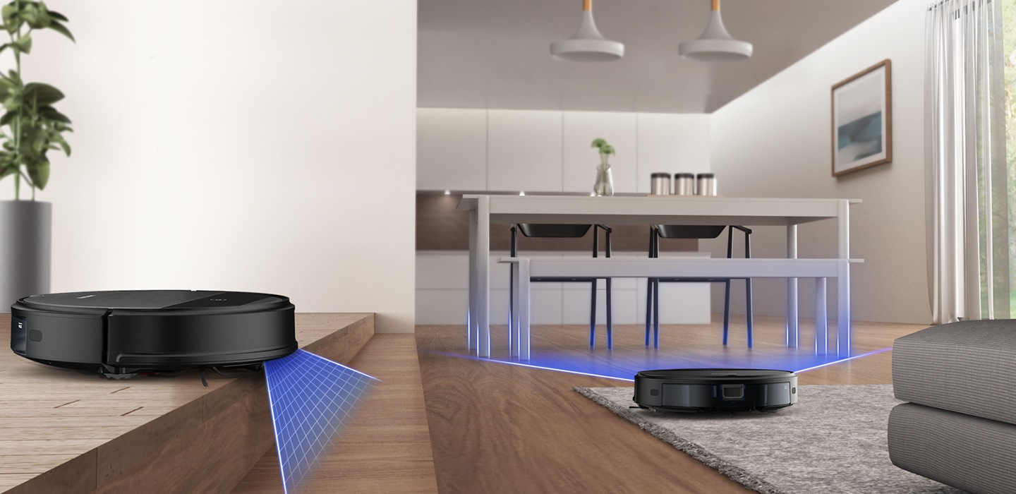 Aspiradora y trapeadora 2 en 1 POWERbot Essential viene con un sistema de detección inteligente que controla el movimiento y limpia de forma segura. Compra ahora este robot aspirador con mopa.
