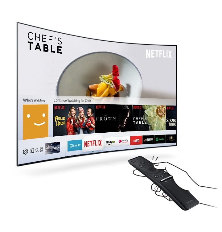 M6300 Curved Smart Full HD TV: Smart Hub