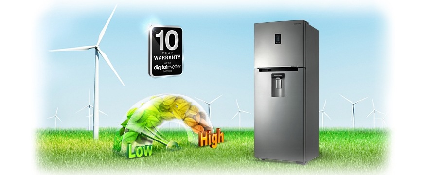 Enjoy energy savings, less noise and a 10-year warranty 