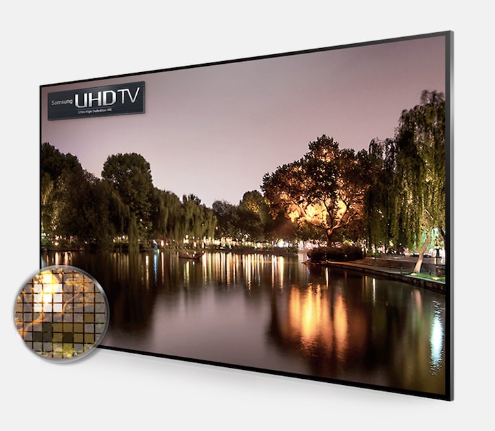 UHD 4K Flat Smart TV JU7000 Series 7: Creates deeper blacks, purer whites, and enhanced color and detail in every image