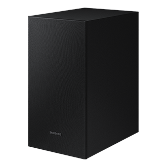 Samsung T Series Soundbar with Subwoofer (HW-T420/XM) - subwoofer-r-perspective view, Black color at best price in Samsung Malaysia