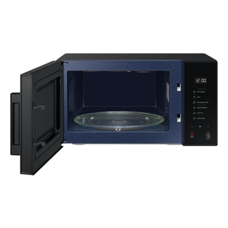See the front & review the interior of the Black 23L Grill Microwave Oven with Healthy Grill Fry Function! Check out the microwave price Malaysia at Samsung MY!