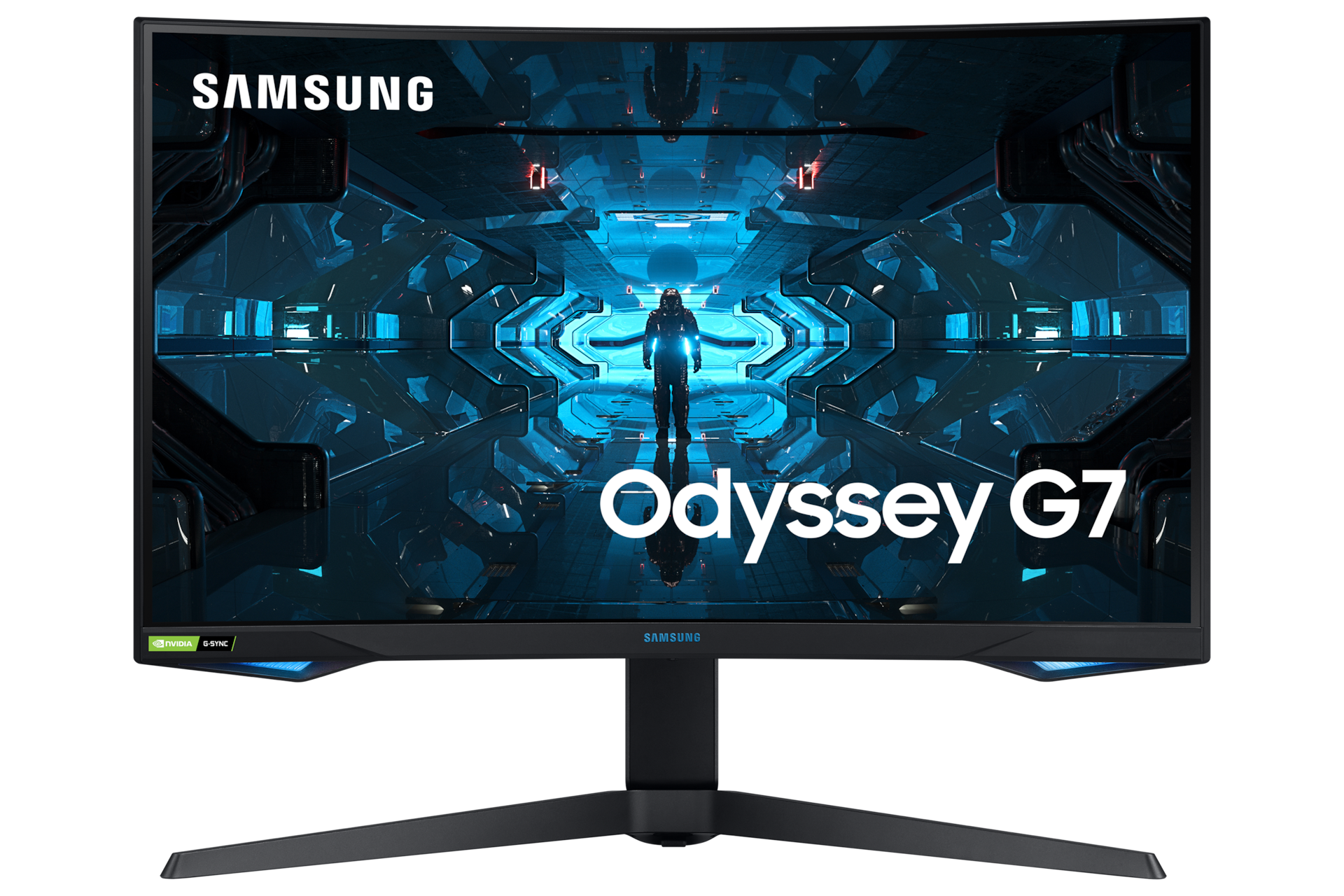 27 Samsung Odyssey G7 1000r Curved Gaming Monitor With Qled Hdr600 Wqhd 240hz Refresh Rate 1ms Response Time And Is G Sync Compatible