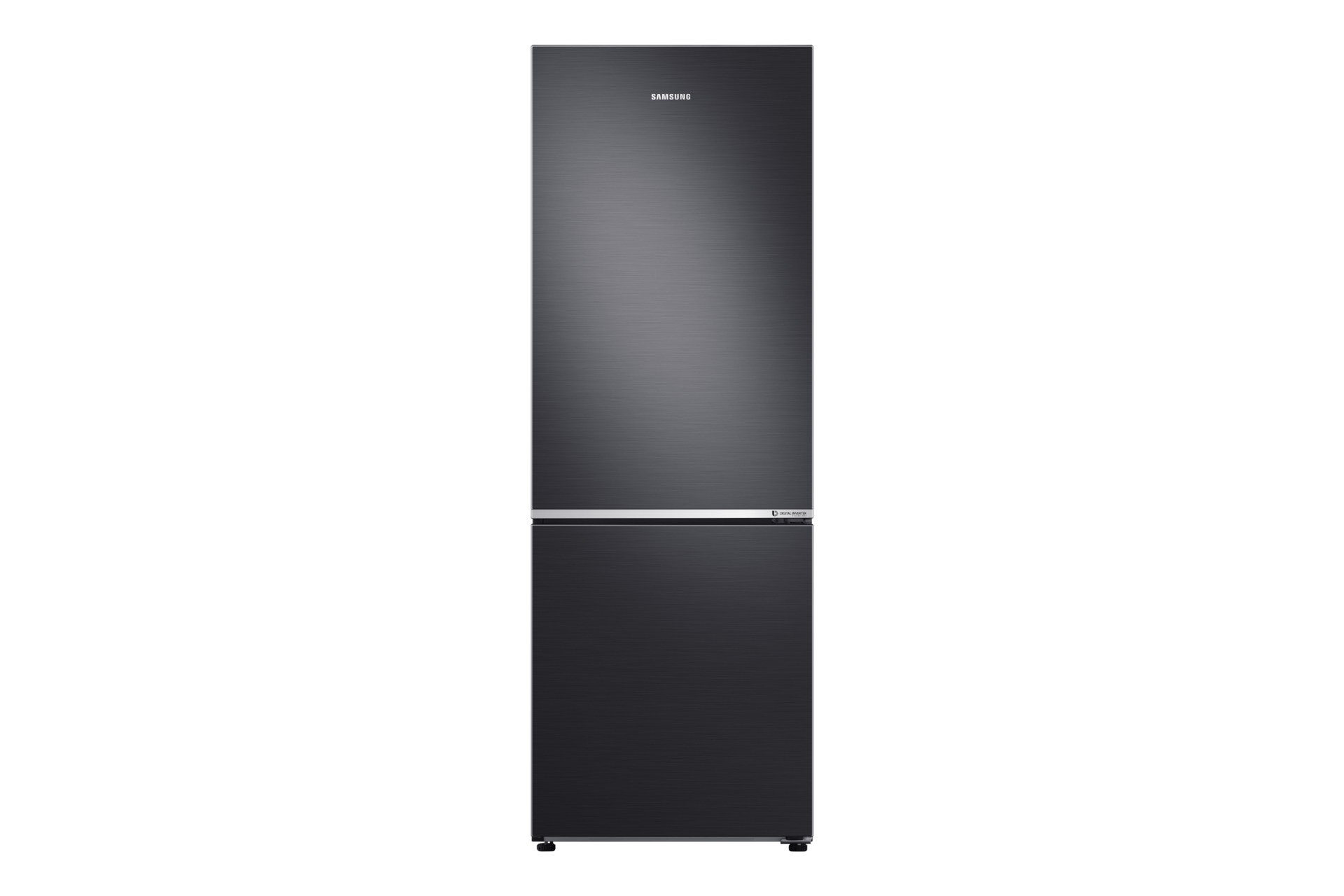 Samsung Bottom Mount refrigerator with Optimal Fresh Zone, Black (RB30N4050B1/ME) 315L, front view