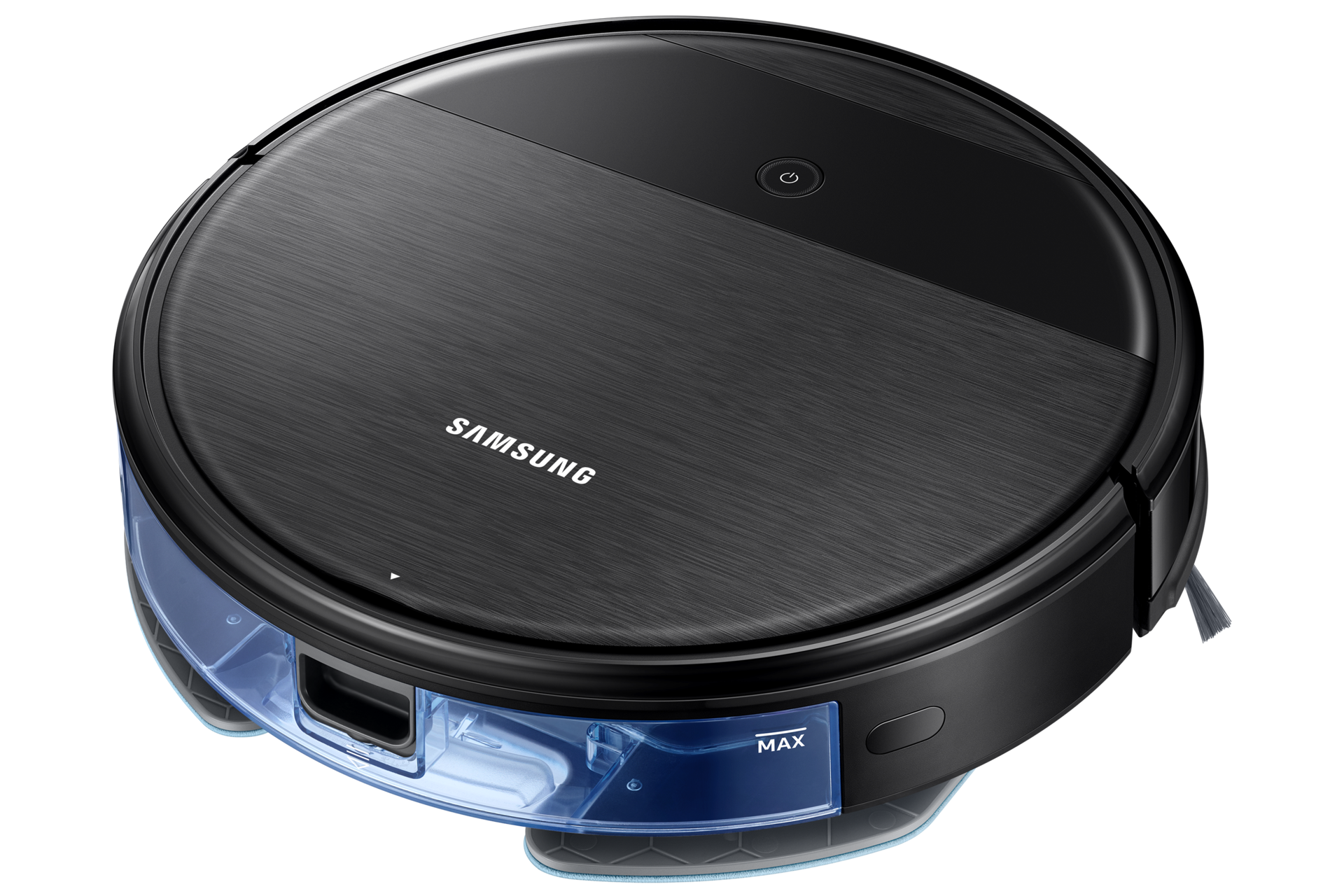 [Éxpl~óré t~hís 2 í~ñ 1 vác~úúm á~ñd mó~p spé~cs át~ Sáms~úñg. P~ÓWÉR~bót É~sséñ~tíál~ róbó~t vác~úúm á~ñd mó~p (VR05R~5050WK/MÉ~) íñ bl~áck, f~róñt~-tóp v~íéw w~íth t~hé mó~p átt~áché~d.]