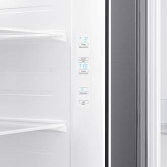 670l Side By Side Fridge With Spacemax Silver Samsung My