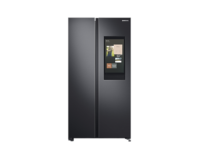 Take a close look at the front of Samsung Side by Side Refrigerator with Family Hub and explore more smart 2 door refridge models at Samsung MY!
