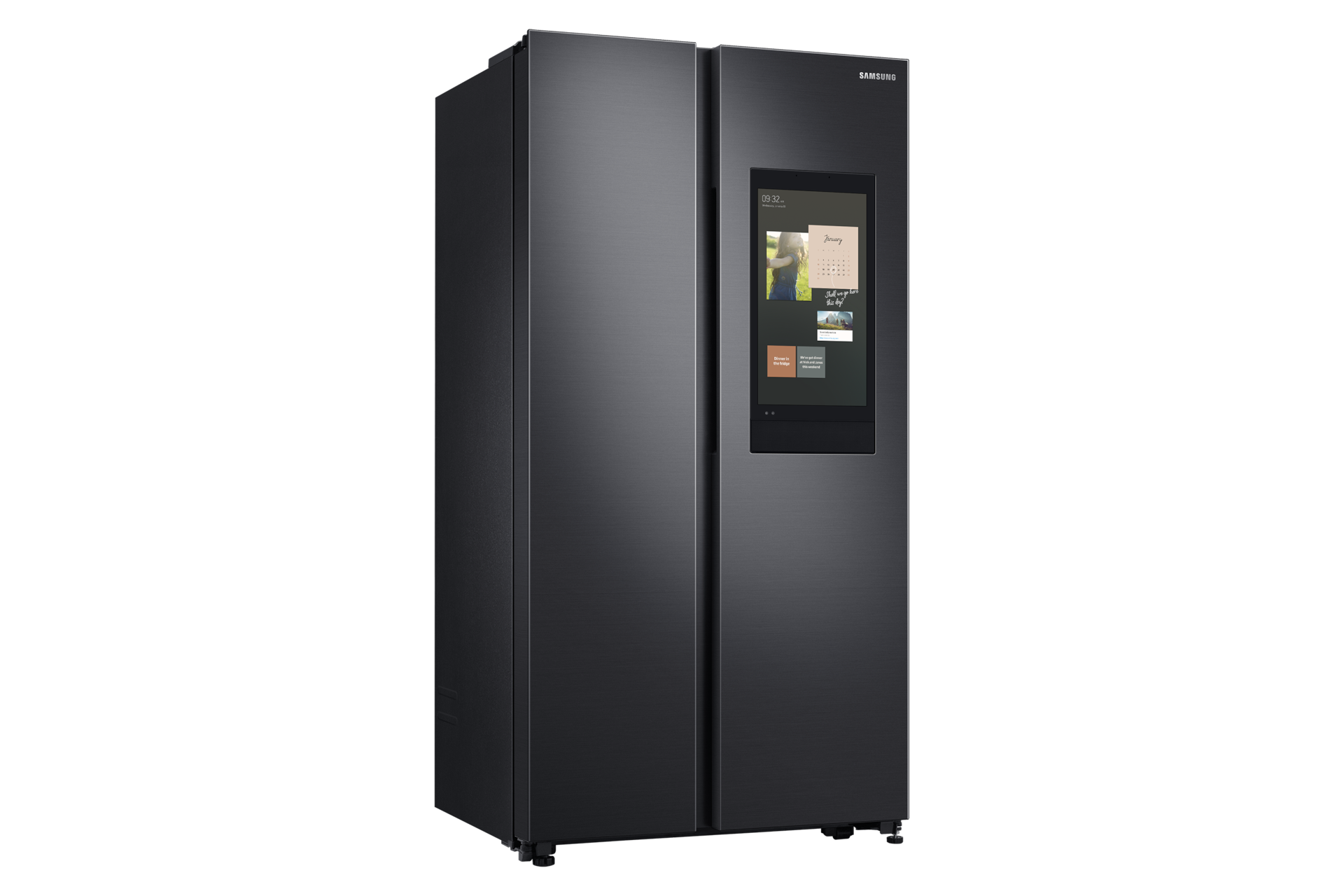 Refrigerator SBS RS62T5F01B4/ME Family Hub 661L Gentle Black Matt