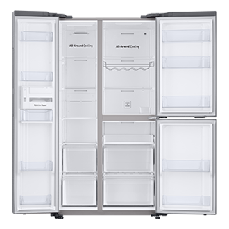 670l Side By Side Fridge With Spacemax Silver Samsung My