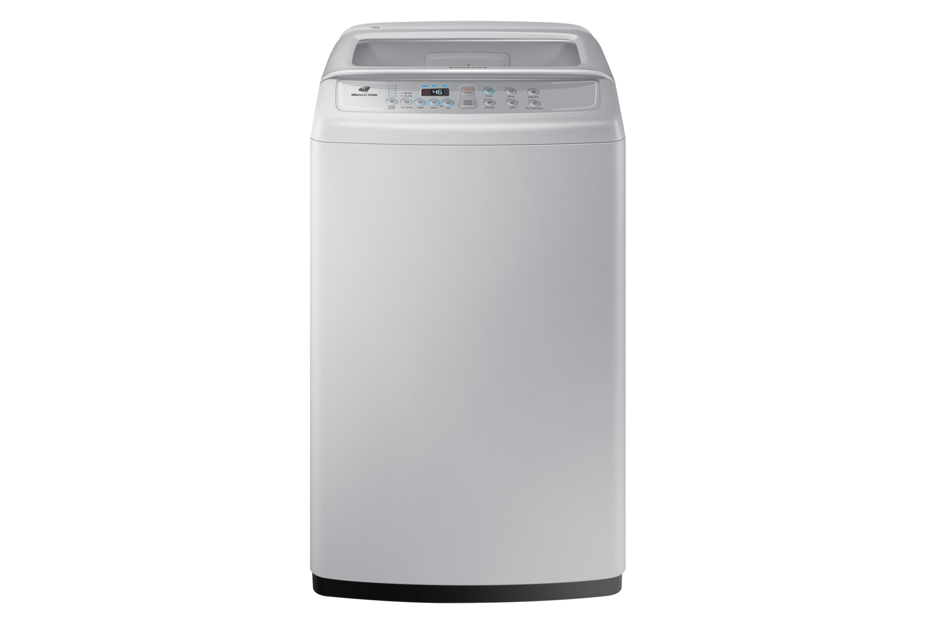 Buy Samsung 7kg Top Load Washing Machine in Gray - Front View