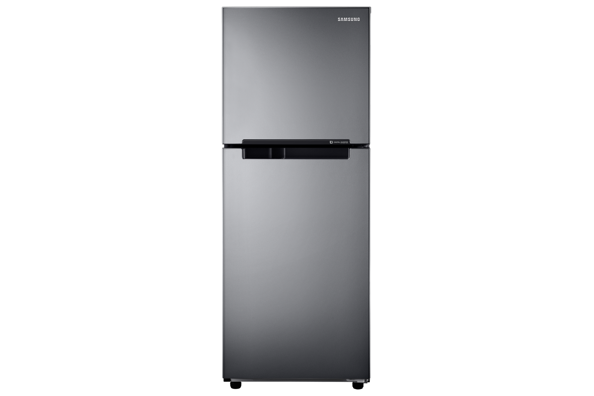 Samsung Top Mount Freezer with Digital Inverter Technology, Silver (RT19M300BGS/ME) 220L front