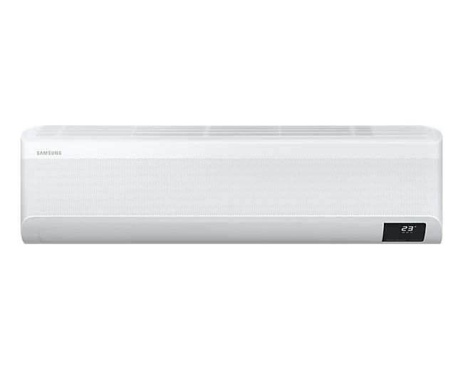 Front view of the Samsung Air Conditioner with WindFree Premium Plus Technology (2.5HP).