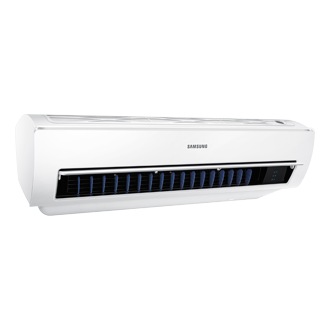 Triangle Wall-Mount Air Conditioner with Faster Cooling, (AR09JRFSTWKNME) 1.0HP Left Perspective-Open 