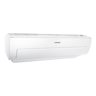 Triangle Wall-Mount Samsung Air Conditioner with Faster Cooling, (F-AR2-4JRFSTWK) 2.5HP Left Perspective