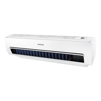 Triangle Wall-Mount Samsung Air Conditioner with Faster Cooling, (F-AR2-4JRFSTWK) 2.5HP Right Perspective-Open