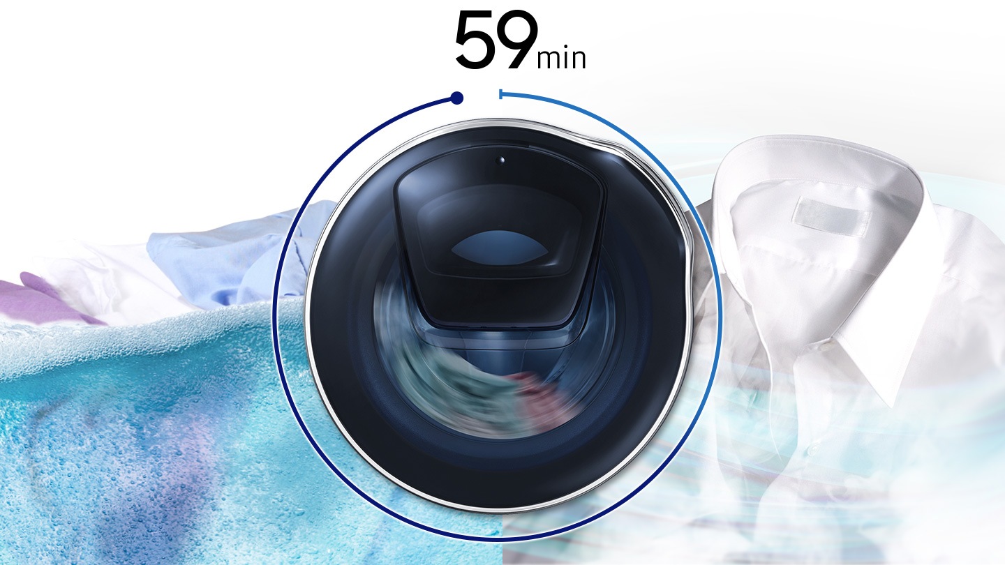 Lavage et séchage en 59 minutes