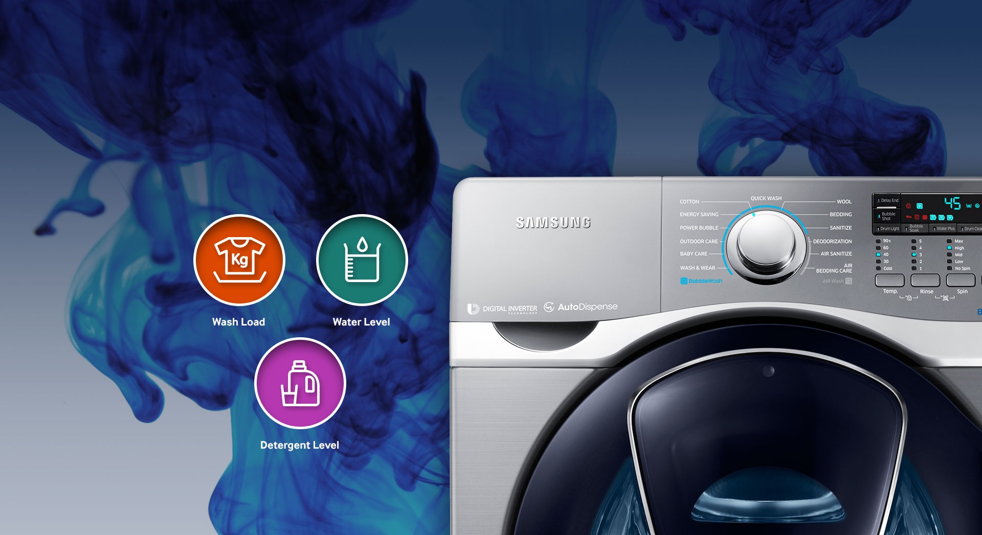 Machine à laver séchante Samsung WD18J7825KP au Maroc 