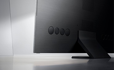 Zijaanzicht van QLED TV