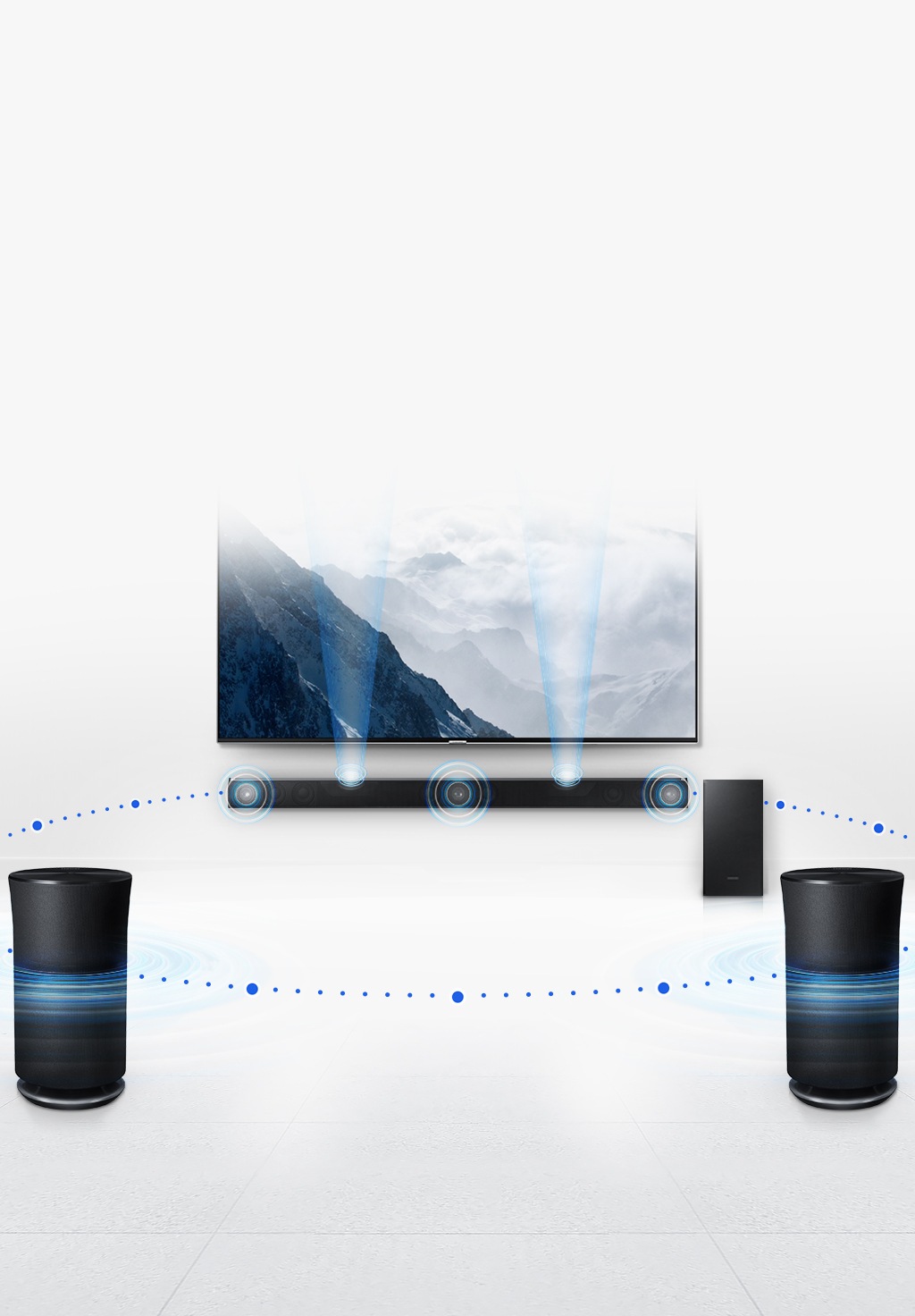 Dolby Atmos Soundbar HWK850 Samsung NL