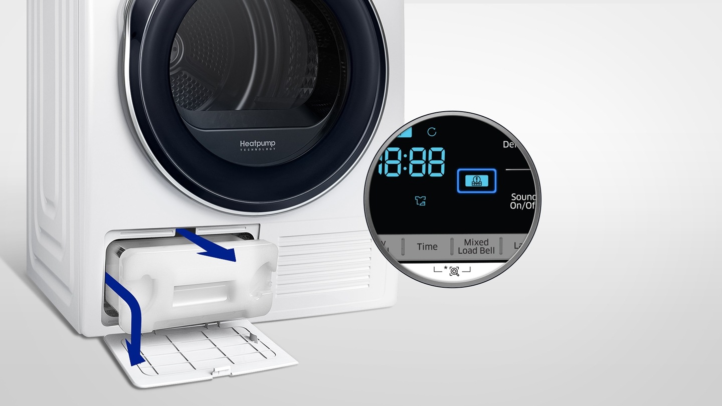 filter alarm droger Samsung warmtepomp droger