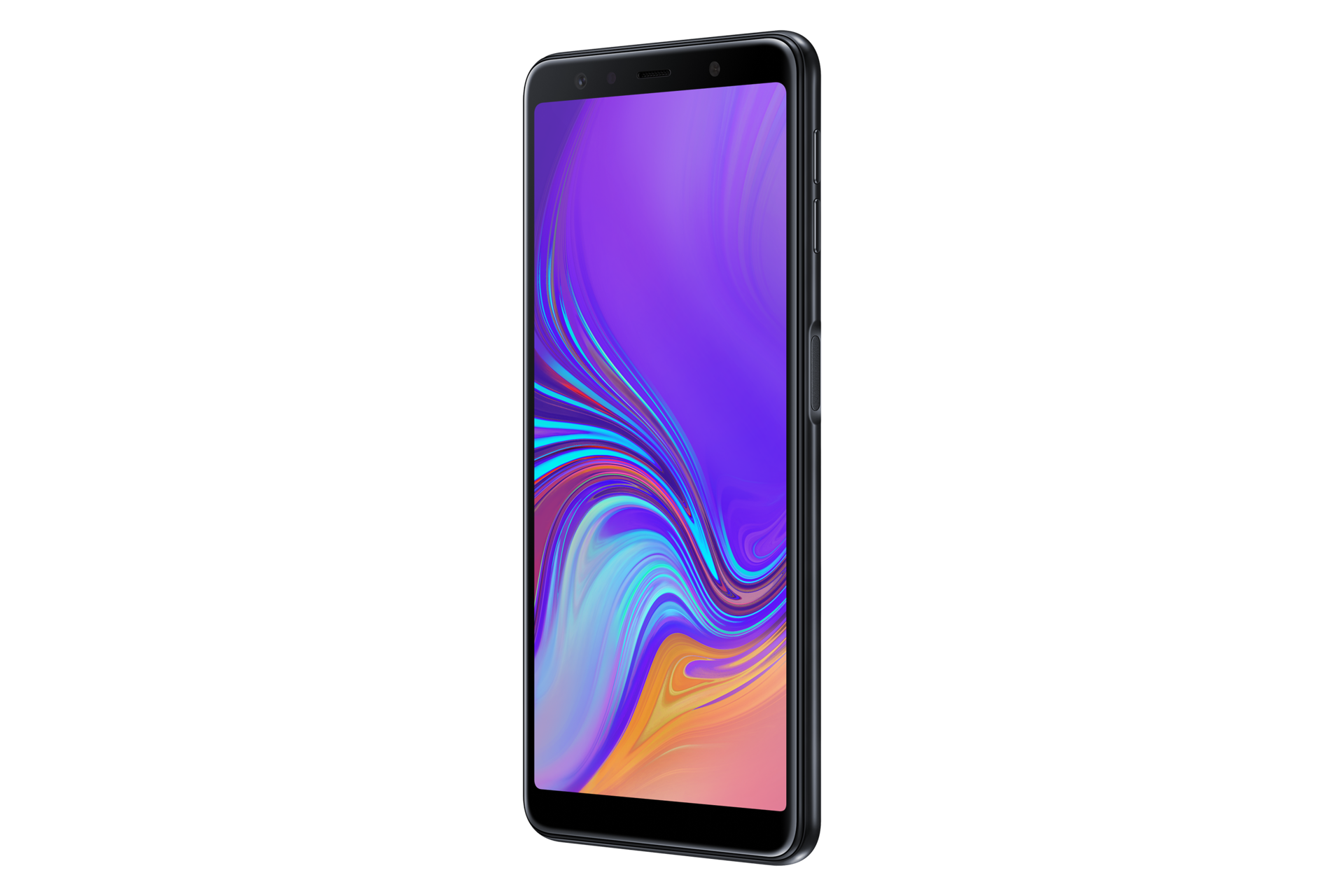 Шлейф для samsung a750 galaxy a7 2018 кнопка включения сканер отпечатка пальца синий