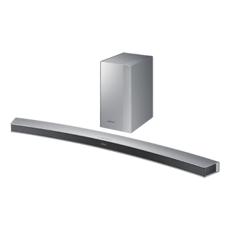 Samsung soundbar best sale silver curved