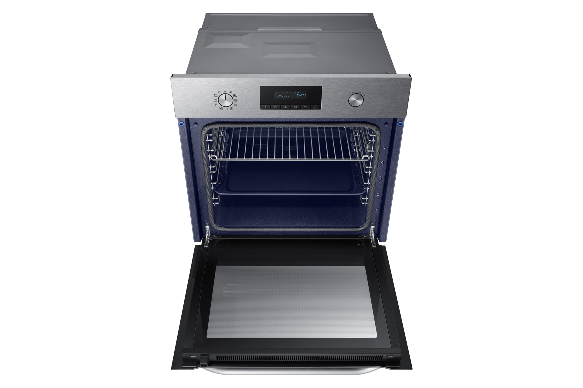 front-over-open black