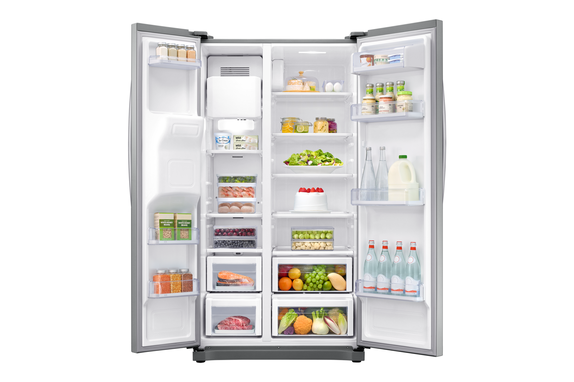 front-open-food silver