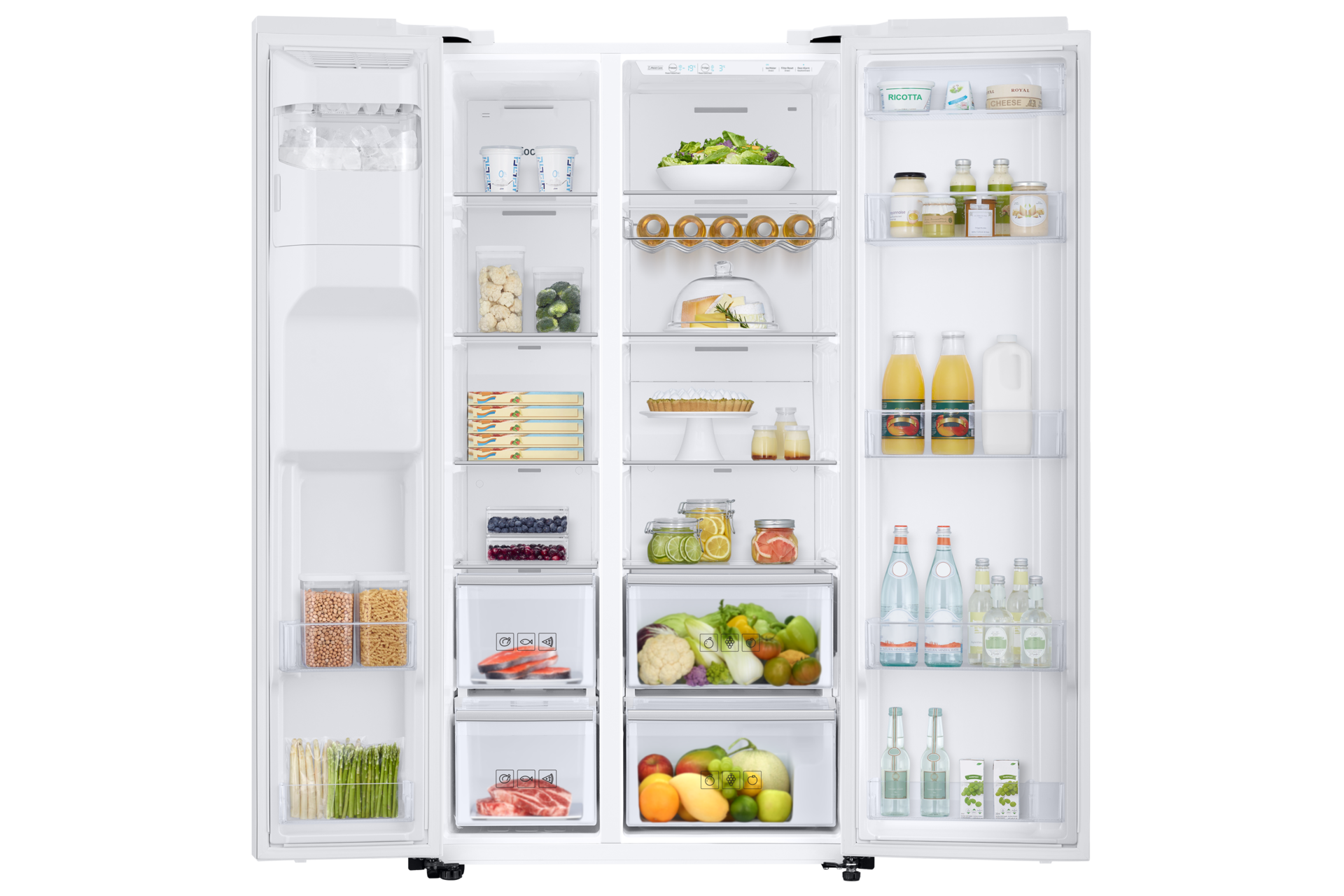 front-open-with-food white