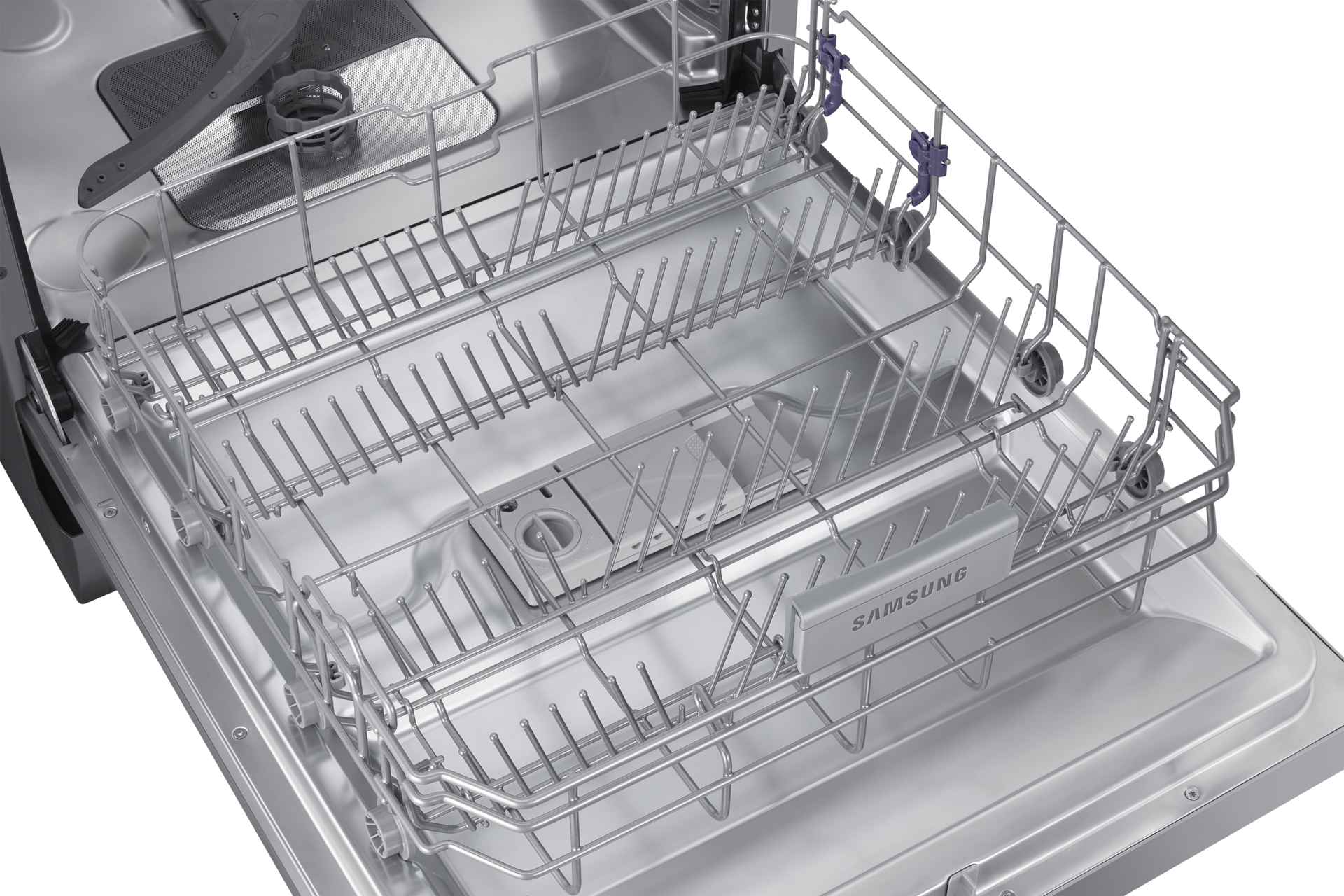 DW60M6055FS/SA Dishwasher open drawer perspective