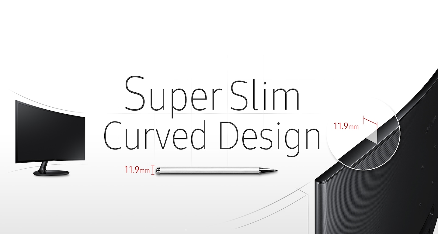 Incredibly slim profile and stylish curved design | Samsung NZ