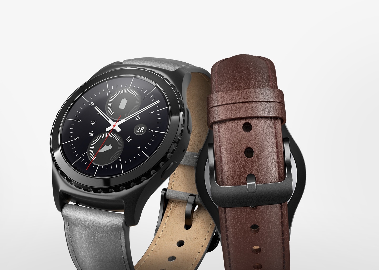 Gear S2 Classic Leather Strap Et Slr73maegww Samsung Nz