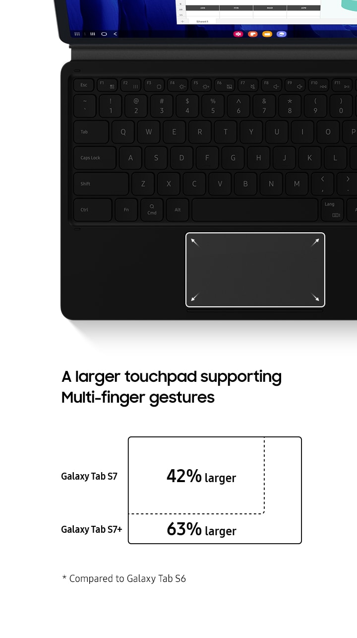 Samsung Galaxy Tab S7 Book Cover Keyboard | Samsung New Zealand Samsung Galaxy Tab S7 Book Cover Keyboard | Samsung New Zealand