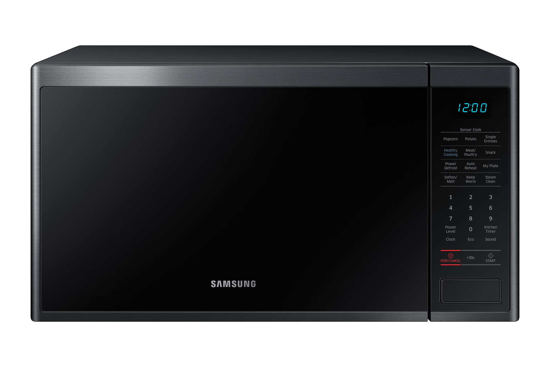 Front of the Samsung Microwave Oven 40L (MS40J5133BG/SA) in black.
