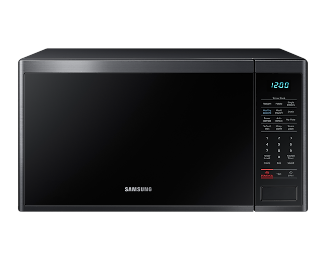 Front of the Samsung Microwave Oven 40L (MS40J5133BG/SA) in black.