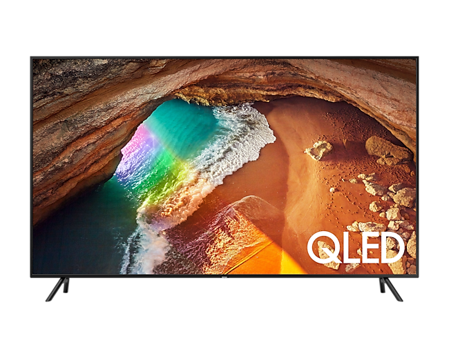 82 inch QLED Smart 4K UHD TV, black colour, front view