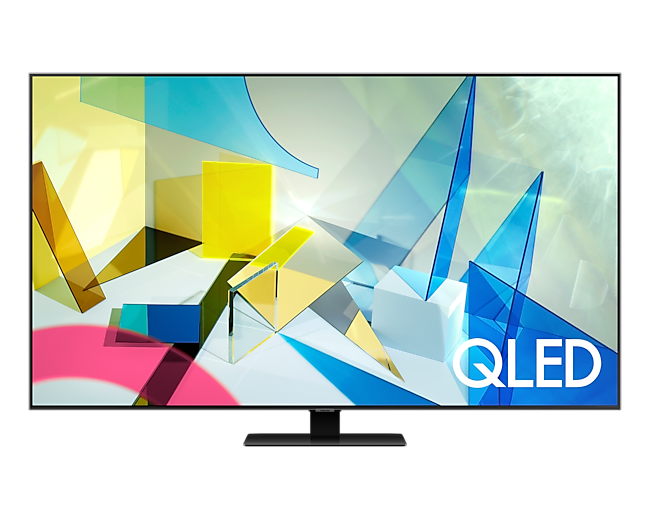 Samsung q80 55 inch tv featuring 4-side Boundless Design for a sleek and elegant design