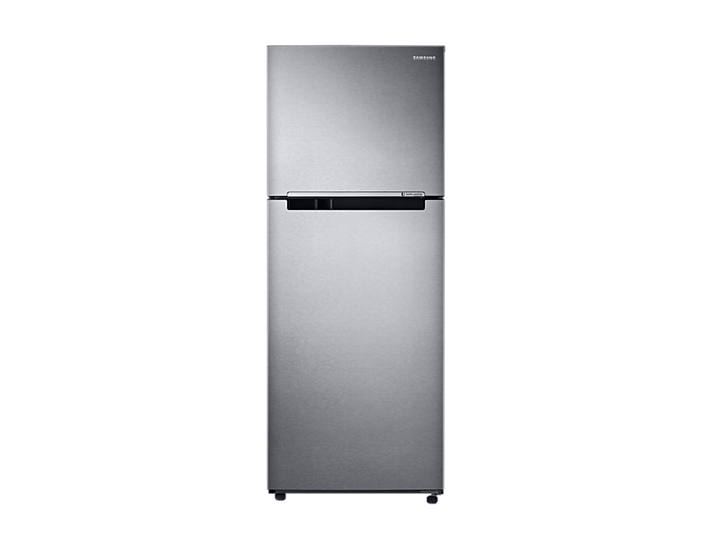 Front view of the Samsung 364L Top Mount Fridge (SR400LSTC) in Silver colour.