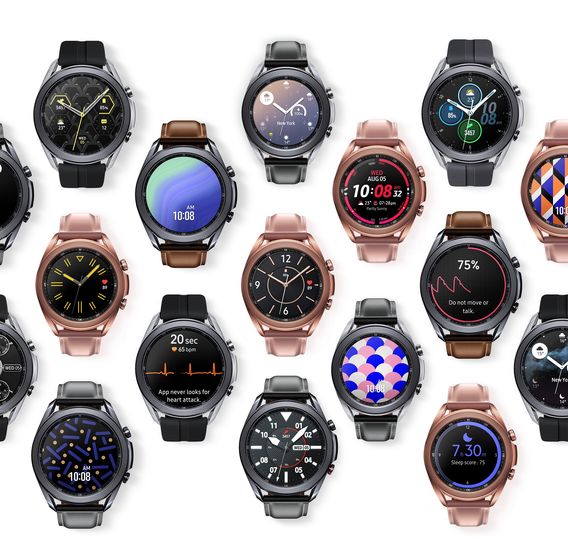 Samsung galaxy watch 2025 3 clock faces