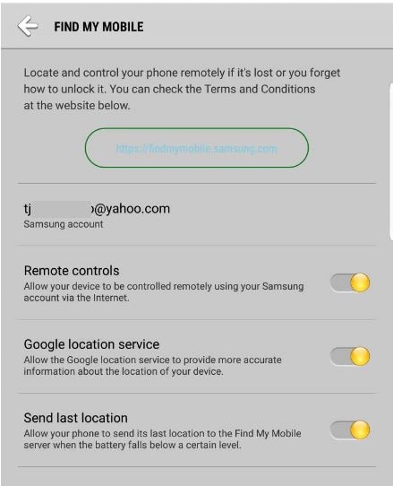 how to tracking a mobile Samsung