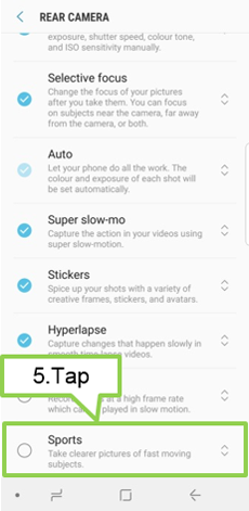 Galaxy S9/S9+: How do I add and use Sports mode?