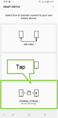 Galaxy S9/S9+: How do I backup my device data on external storage?