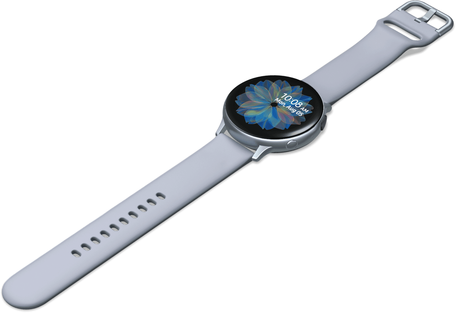 ساعة سامسونج Galaxy Watch Active 2 لون فضي