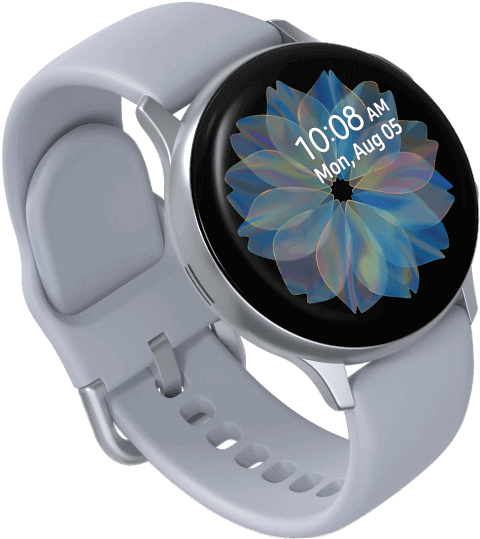 ساعة سامسونج Galaxy Watch Active 2 لون فضي