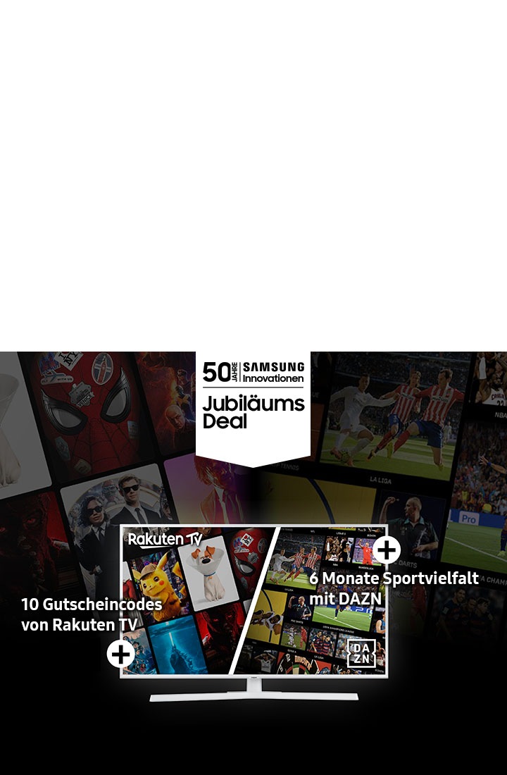 UHD TV Angebot - DAZN und RakutenTV Gutscheine | Samsung ...