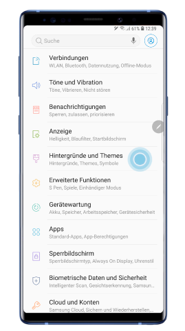 Wie Richte Ich Das Hintergrundbild Meines Galaxy Note9 Ein Samsung Support Schweiz