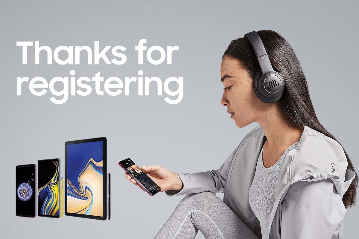 Thanks for registering