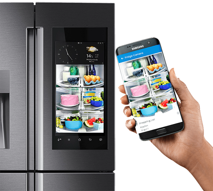 samsung fridge camera inside