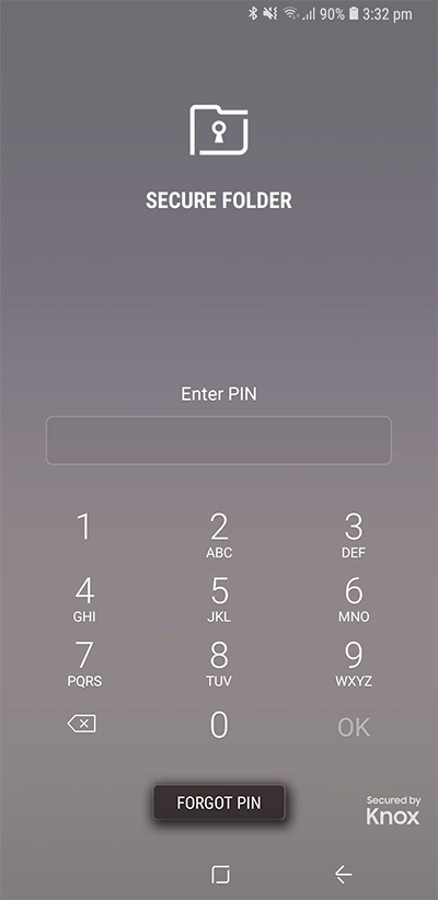 How To Reset The Password To Unlock Secure Folder Samsung Support - select forgot pin