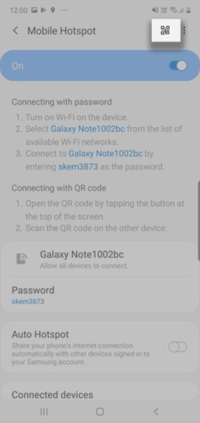 Use QR Code for Mobile Hotspot. | Samsung Support Australia